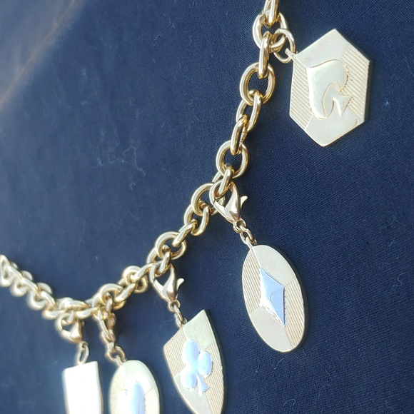 Feeling lucky today Women's gold plated charm bracelet-7 inches - Picture 7 of 8